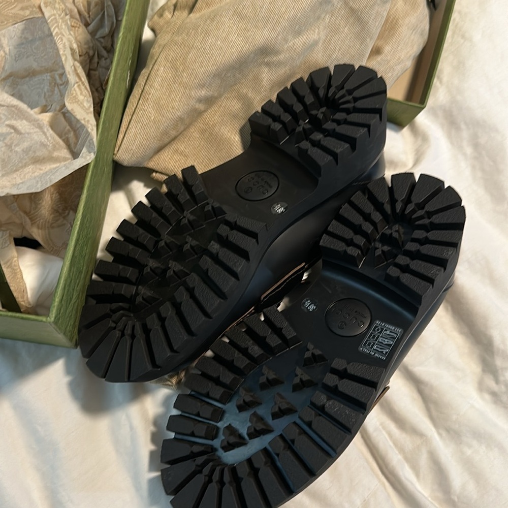 Gucci Black Leather Loafers with Gold Hardware
NWT - Picture 4 of 5